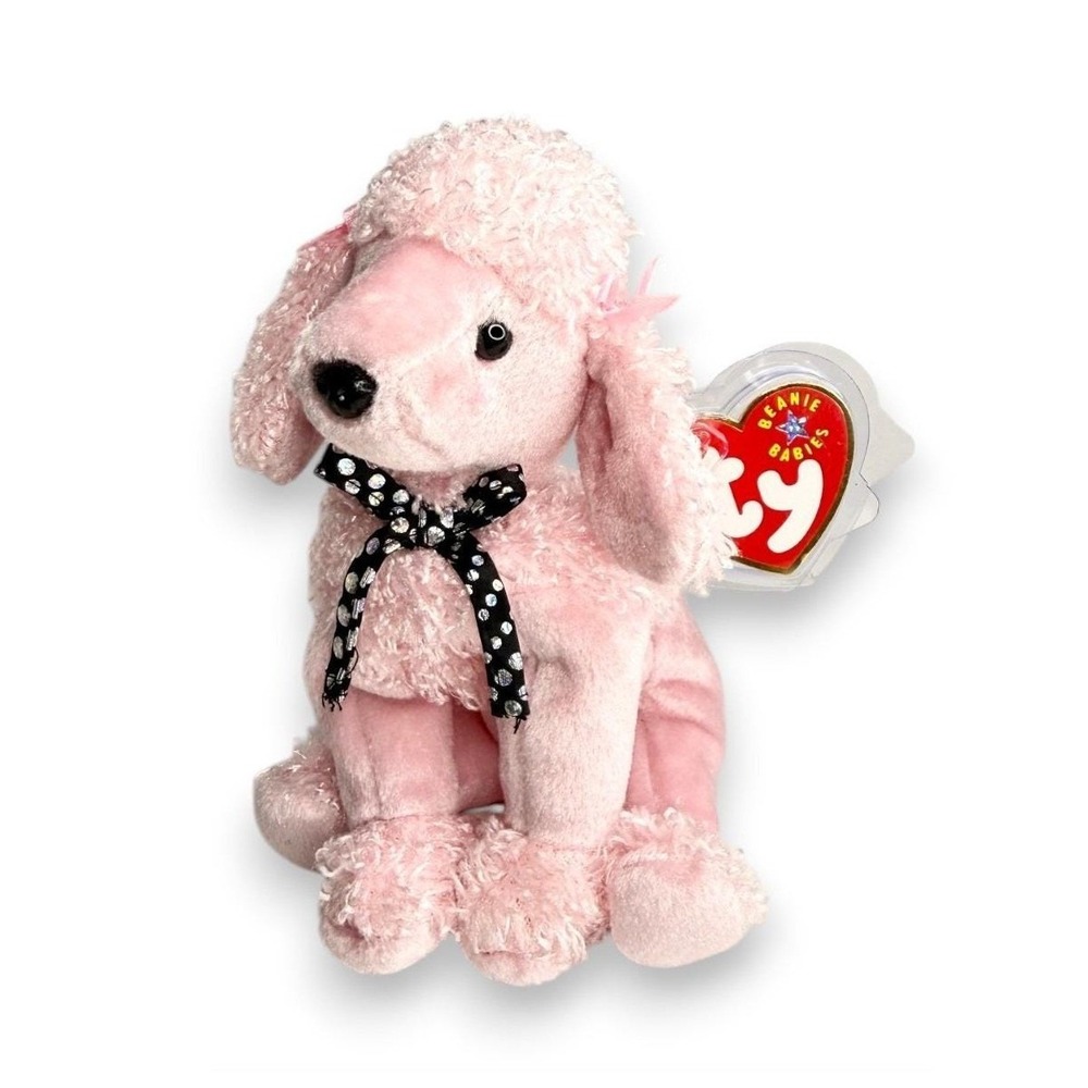 Brigitte the Dog | Parisian Poodle Darling 🎀 | Mint Heart Tag‎ TY Beanie Baby